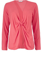 Itally Coral Jersey Cardigan
