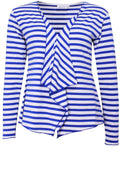 Itally Greek Blue Striped Cardigan