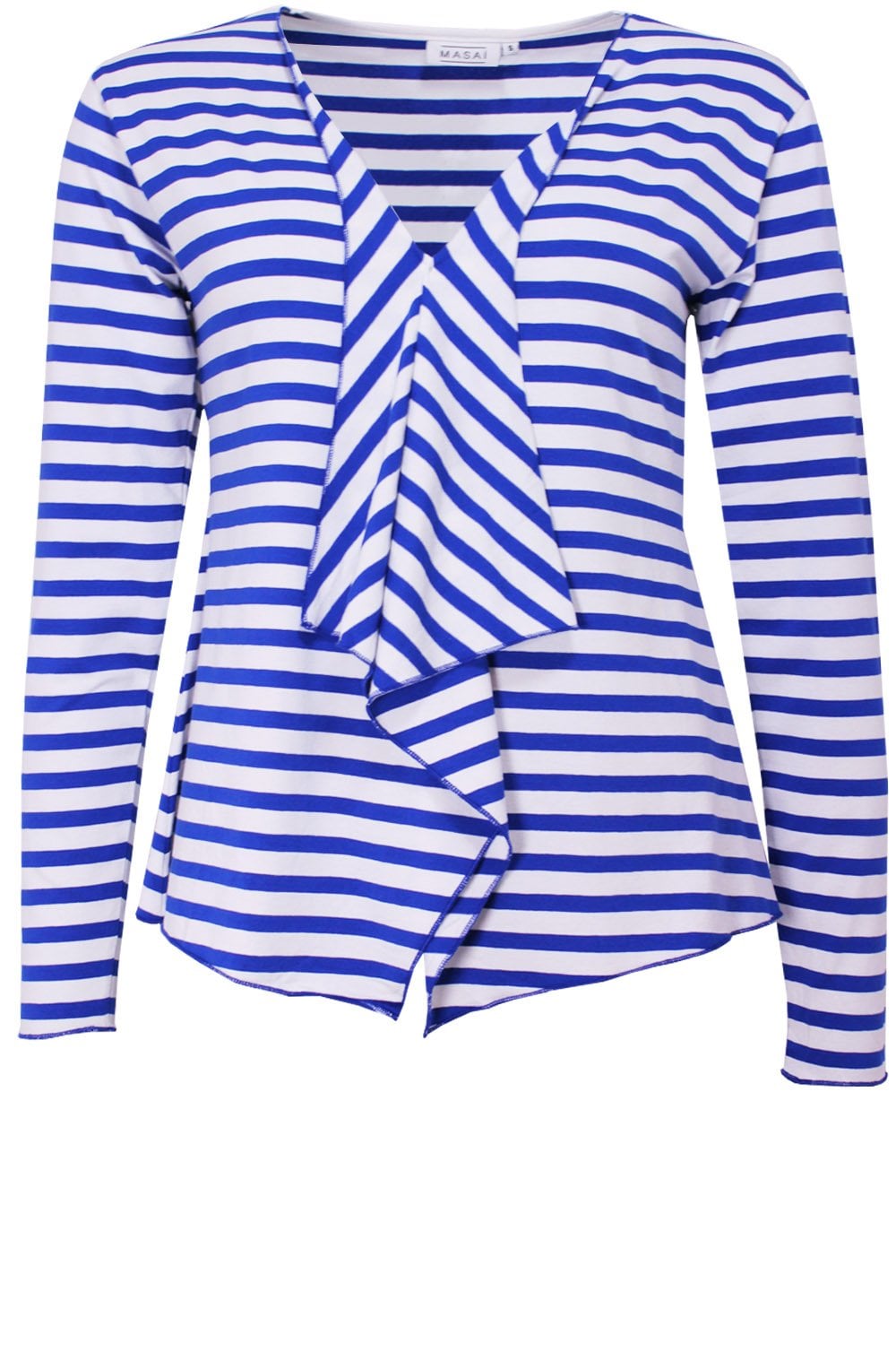 Itally Greek Blue Striped Cardigan