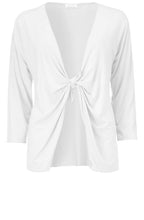 Itally White Jersey Cardigan