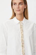Ivesonna Embellished Placket White Shirt