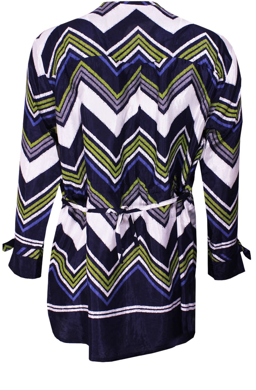 Ivonne Lime Zig Zag Print Blouse
