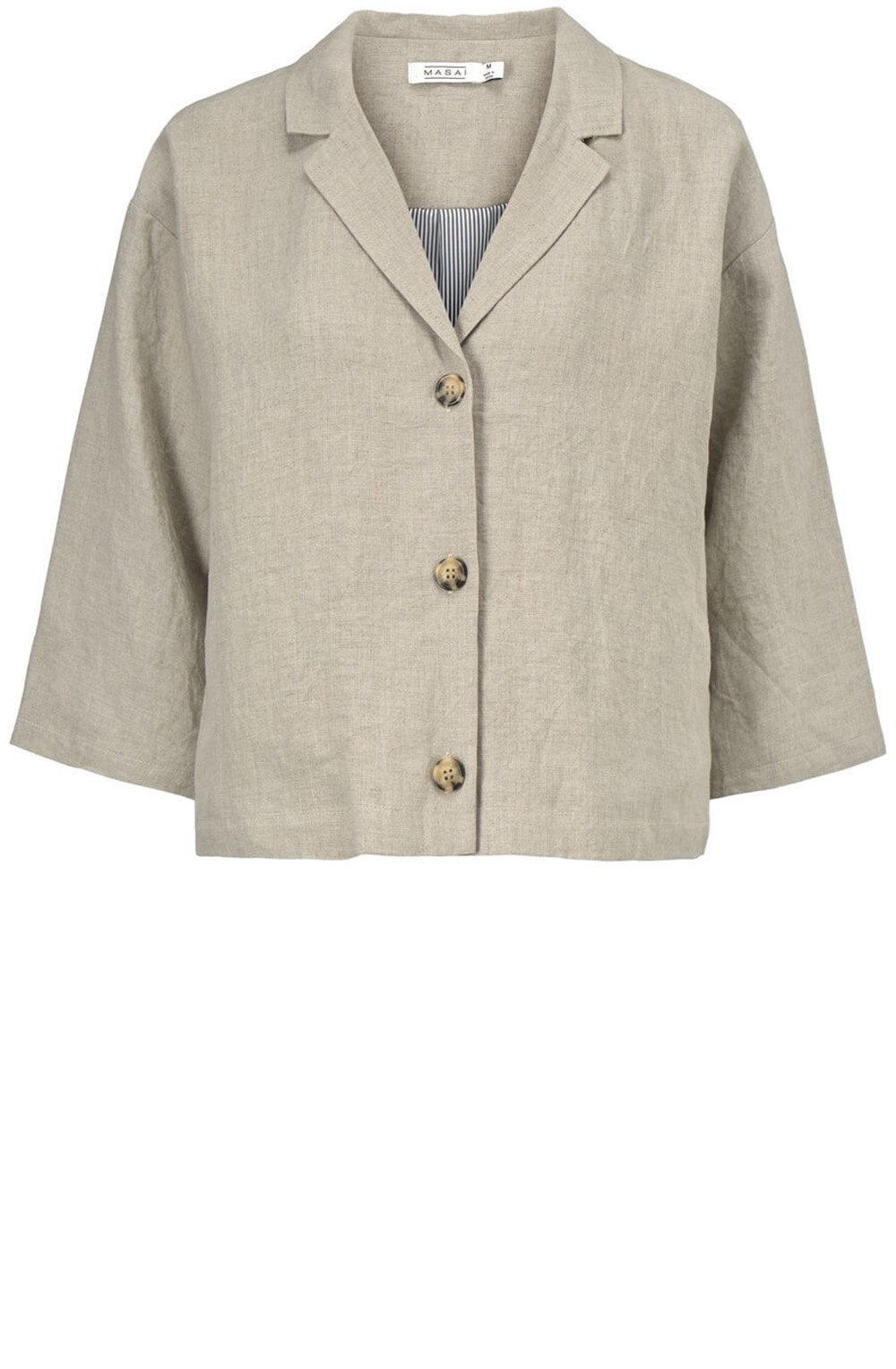 Jade Neutral Linen Jacket