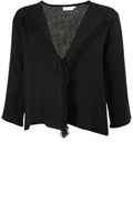 Jalil Black Woven Knit Jacket