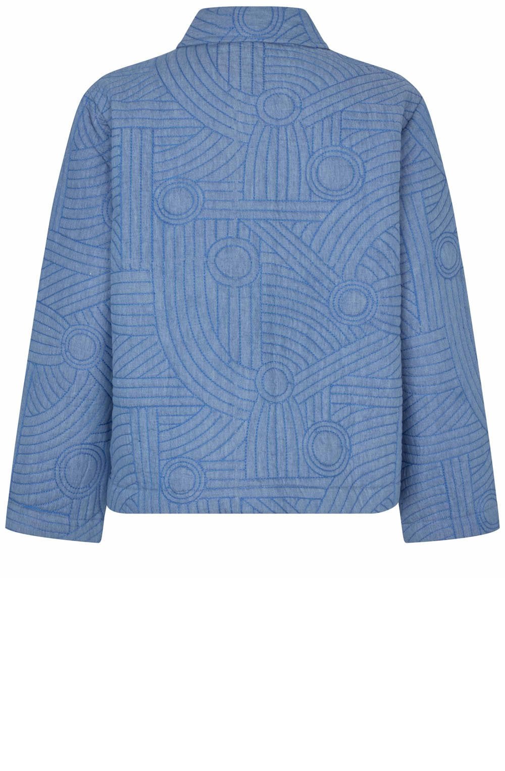 Jalindra Basic Denim Blue Quilted Jacket