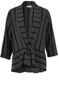 Janella Black Original Striped Jacket