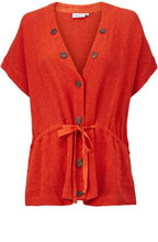 Jay Woven Poppy Waistcoat