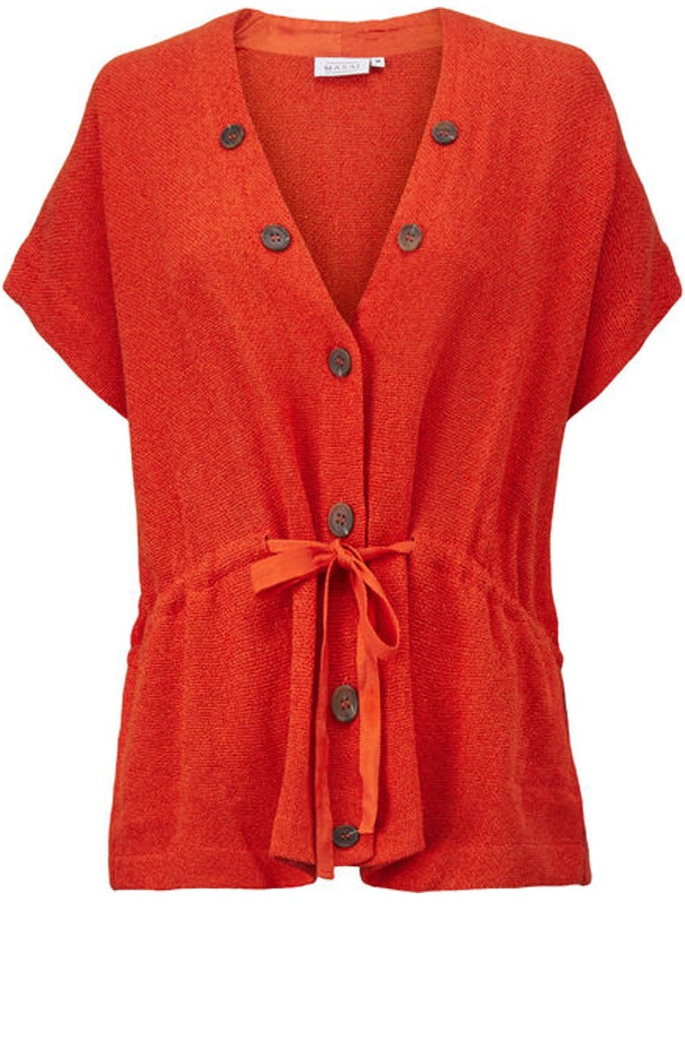 Jay Woven Poppy Waistcoat