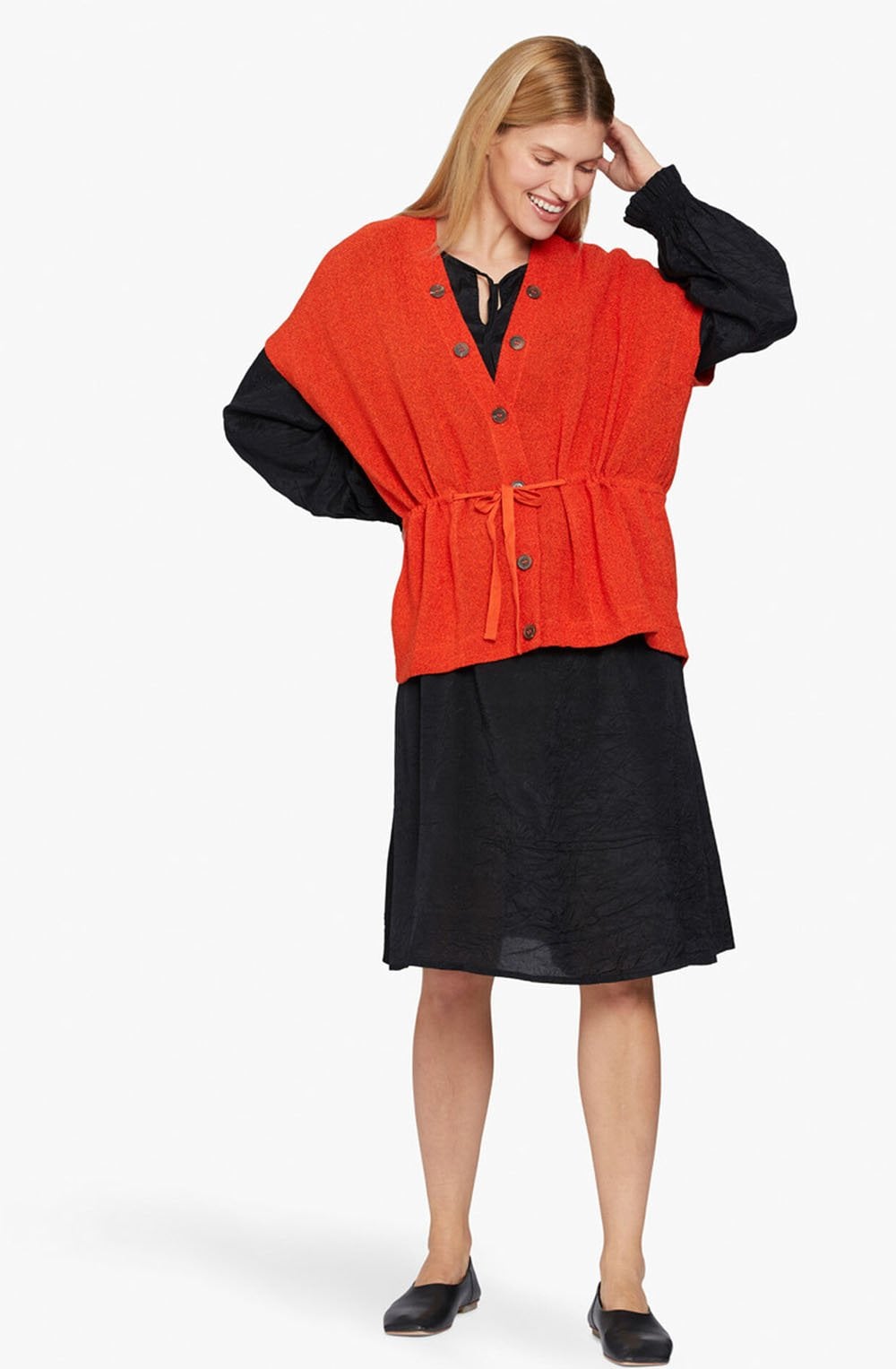 Jay Woven Poppy Waistcoat