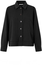 Jettina Black Shirt Jacket