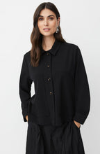 Jettina Black Shirt Jacket