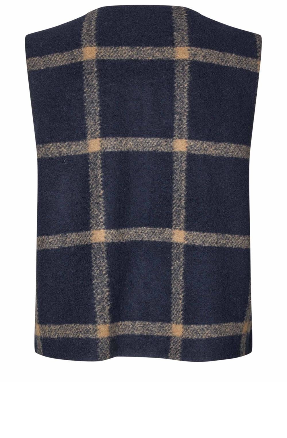 Joselle Navy Blazer Wool Mix Waistcoat