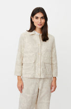 Jovalyne Natural Embroidered Linen Mix Jacket