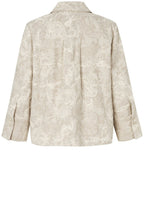 Jovalyne Natural Embroidered Linen Mix Jacket