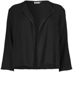Julitta Black Woven Knit Jacket
