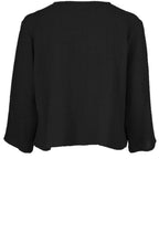 Julitta Black Woven Knit Jacket