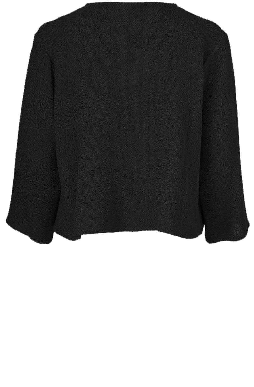 Julitta Black Woven Knit Jacket