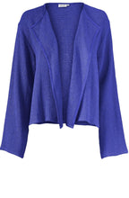 Julitta Blue Woven Knit Jacket