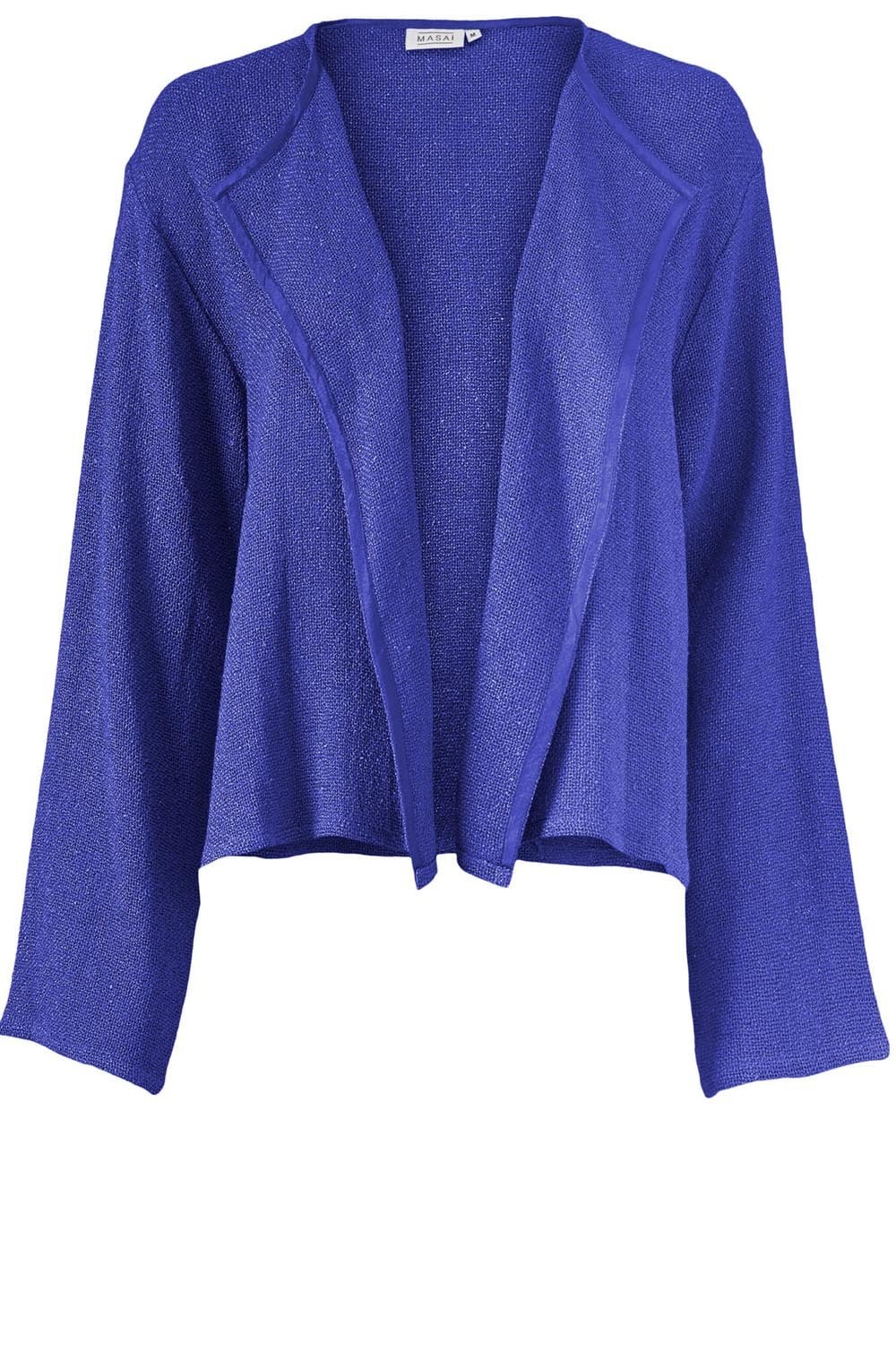 Julitta Blue Woven Knit Jacket