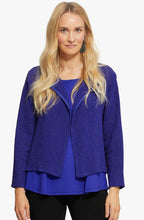 Julitta Blue Woven Knit Jacket