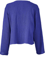 Julitta Blue Woven Knit Jacket
