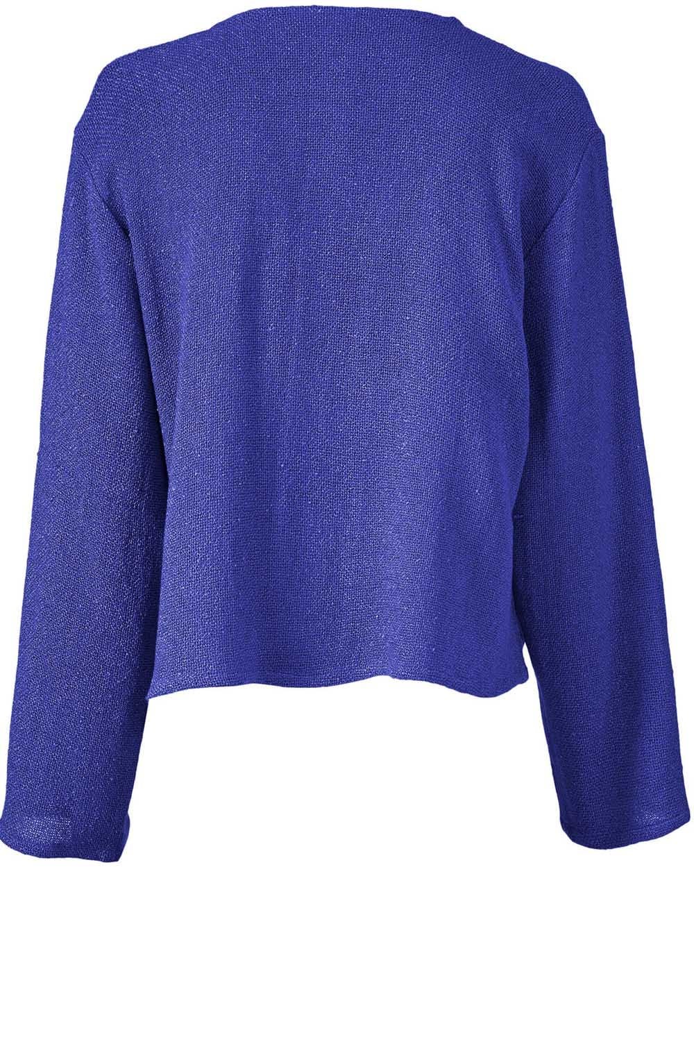 Julitta Blue Woven Knit Jacket
