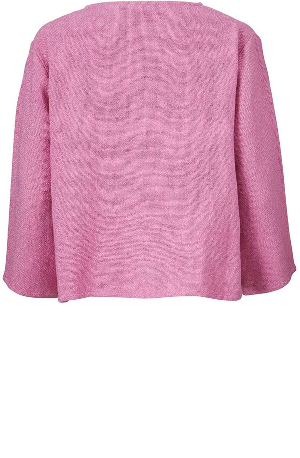 Julitta Pink Woven Knit Jacket