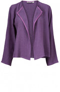 Julitta Violet Woven Knit Jacket