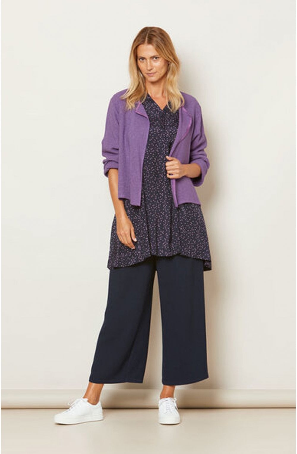 Julitta Violet Woven Knit Jacket