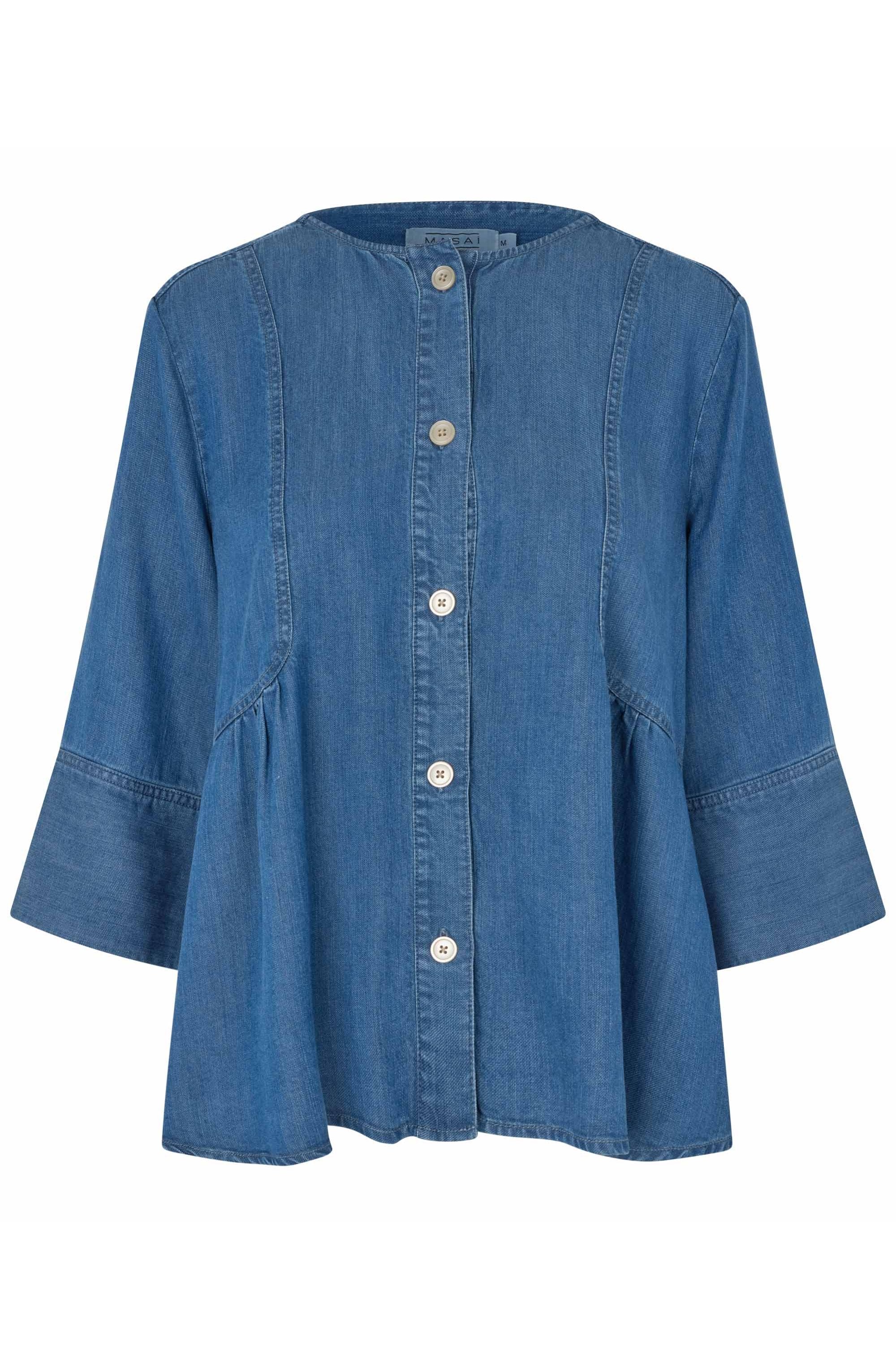 Juvila Washed Denim Shirt Jacket