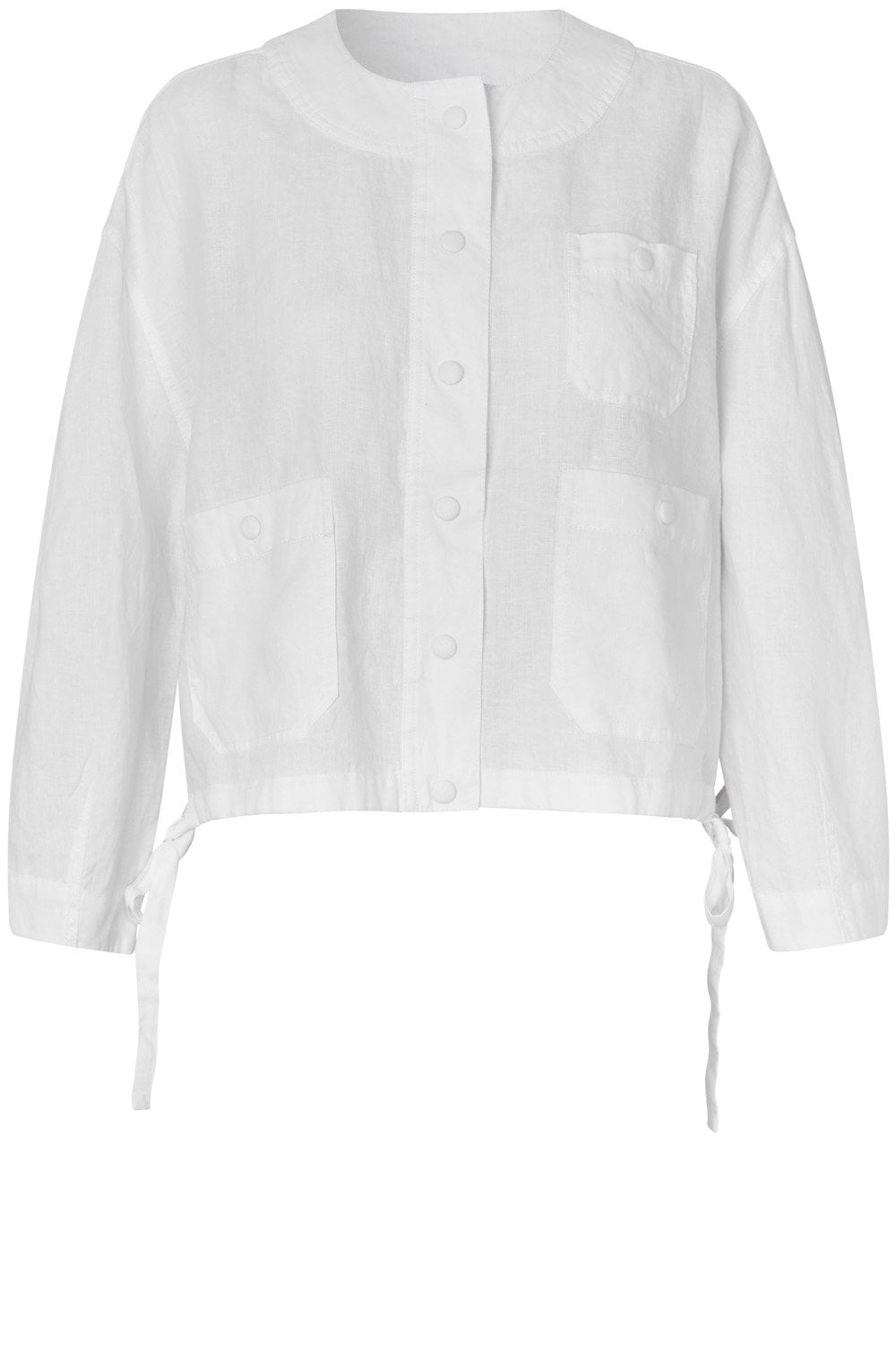 Jynthera White Linen Jacket