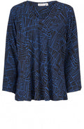 Kala Blue Patterned Top