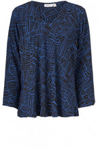 Kala Blue Patterned Top