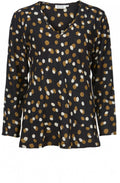 Kala Ginger Spot Print Top