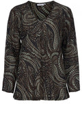 Kala Paisley Print Top