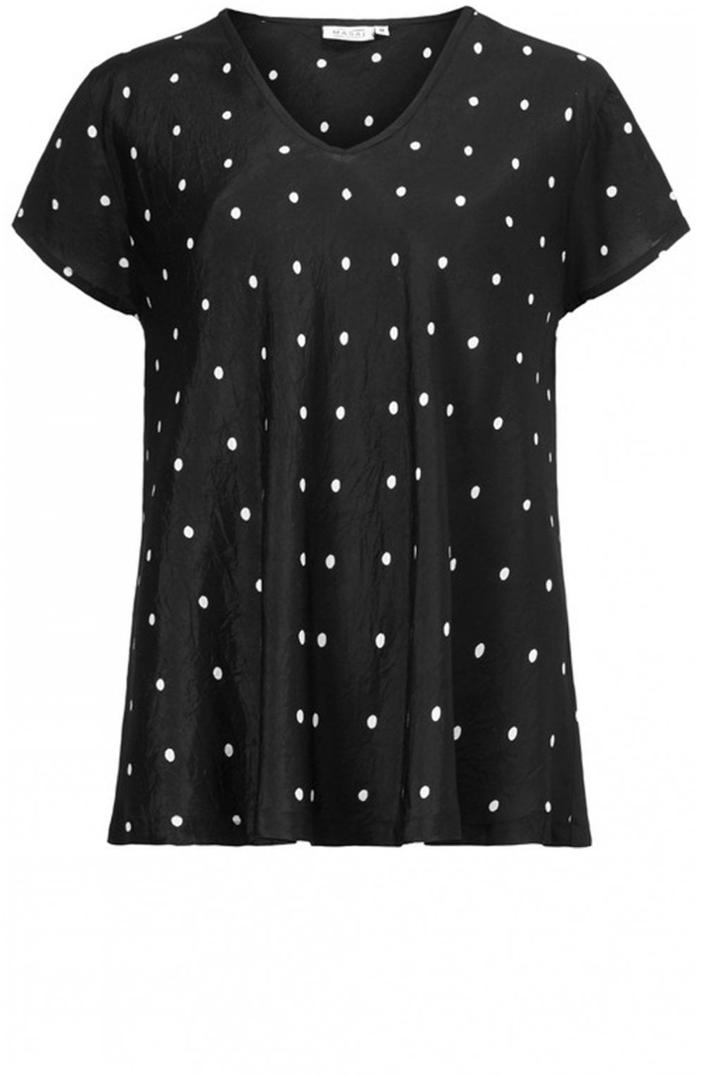 Kallo Black Spot Print Top