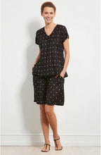 Kallo Black Spot Print Top