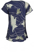 Kallo Blue Butterfly Print Top