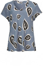 Kallo Bold Leaf Print Top