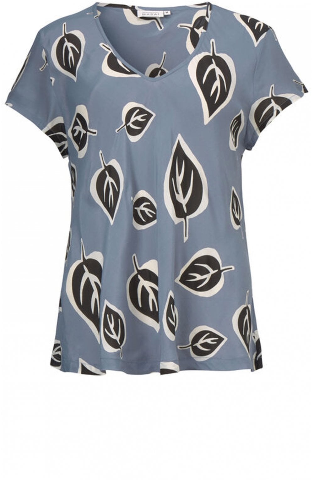 Kallo Bold Leaf Print Top