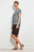 Kallo Bold Leaf Print Top