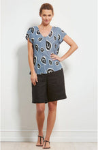 Kallo Bold Leaf Print Top