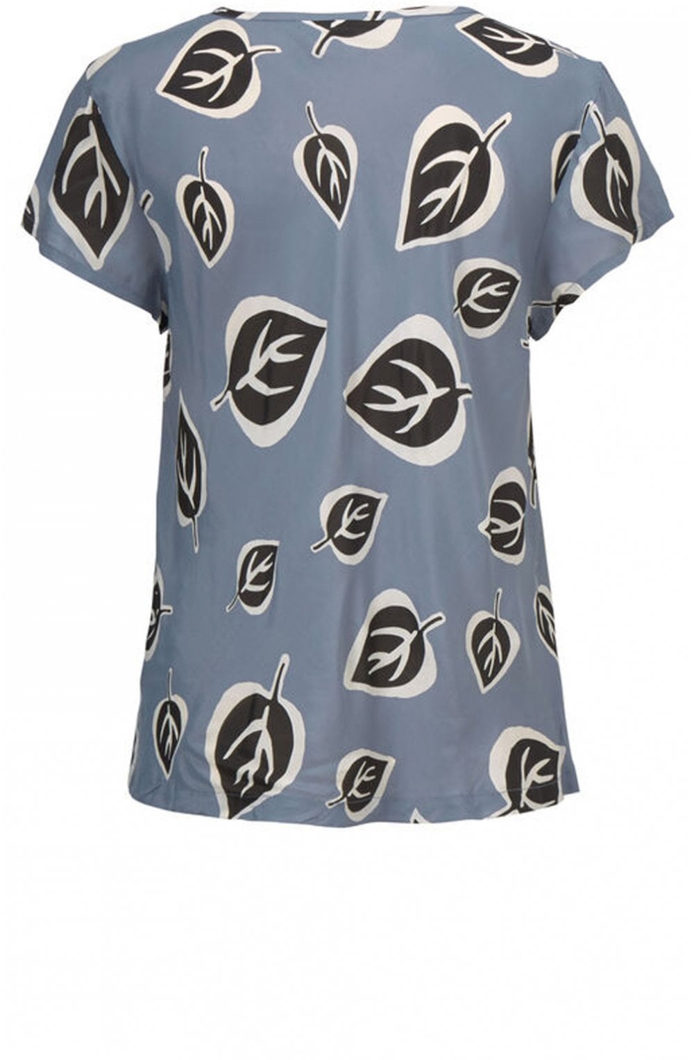 Kallo Bold Leaf Print Top