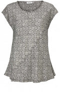 Kari Geometric Print Top