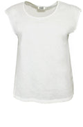 Kari white sleeveless Top
