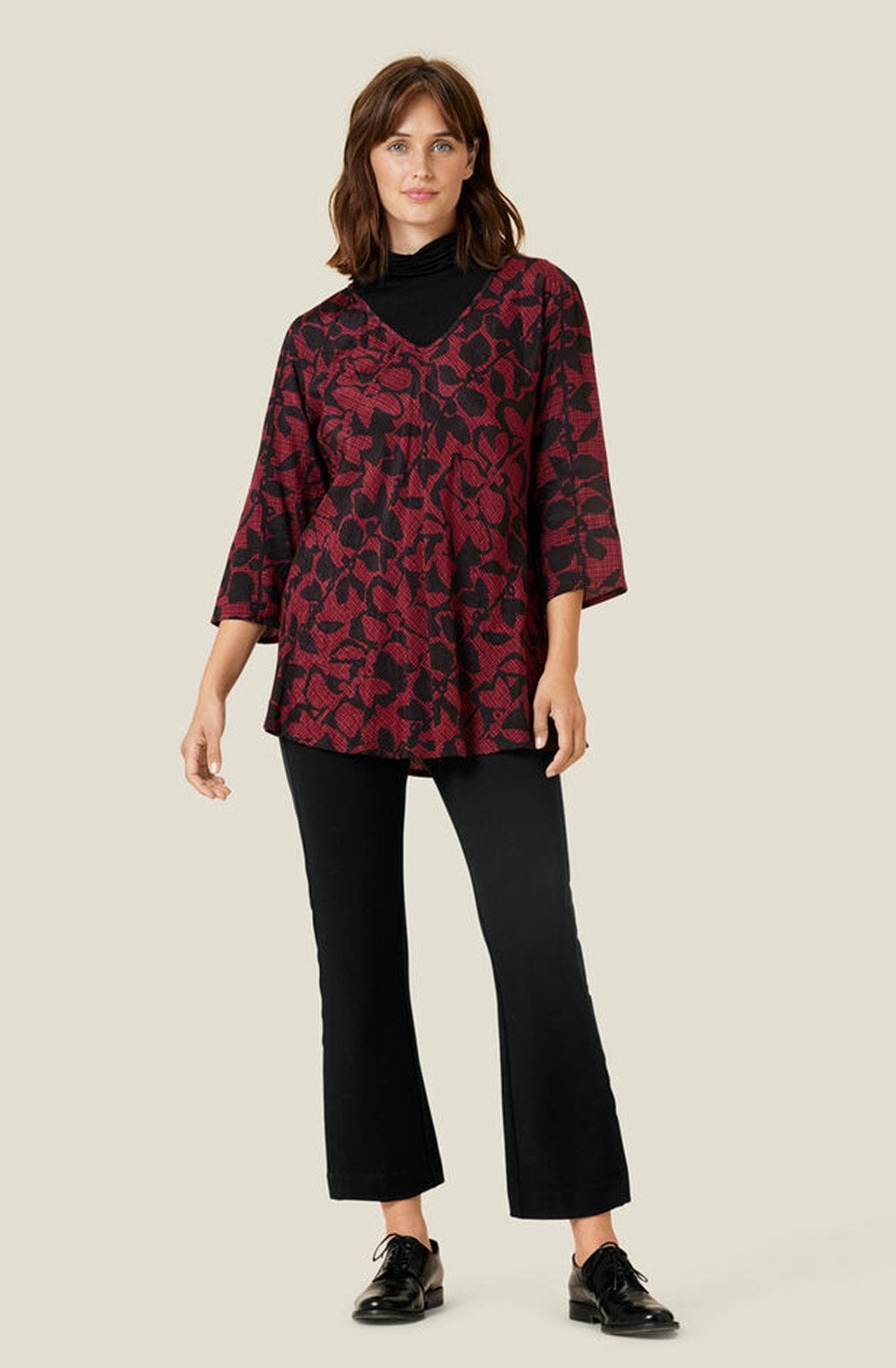 Kata Chilli Pepper Mixed Pattern Top