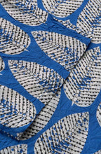 Kata Greek Blue Leaf Print Top