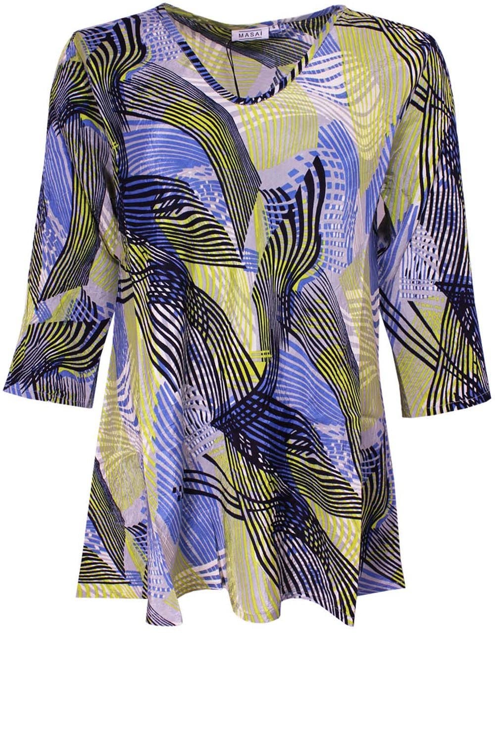 Kata Lime Patterned Top
