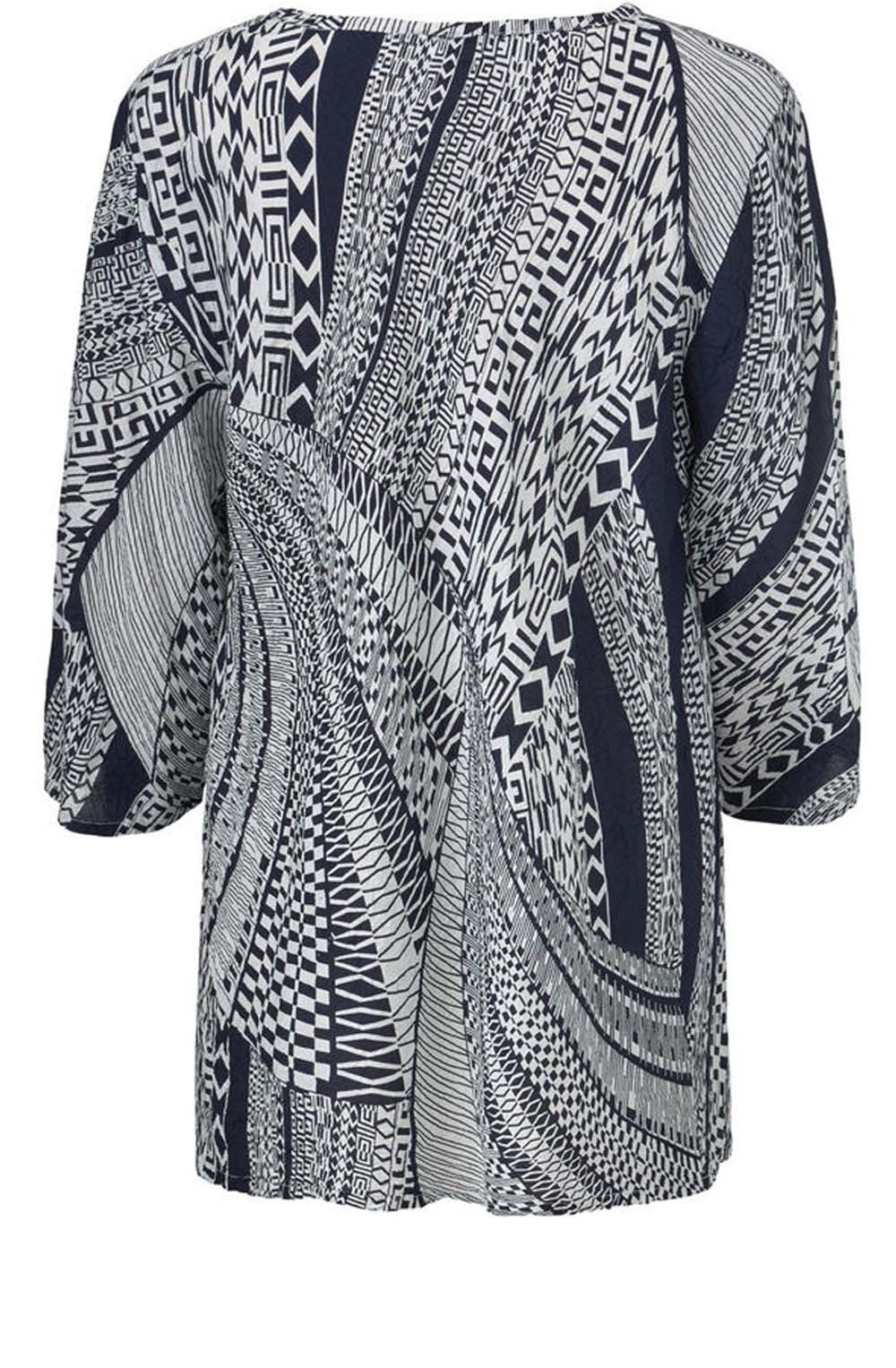 Kata Navy Original Patterned Top