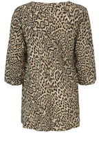 Kata Sand Org Animal Print Top